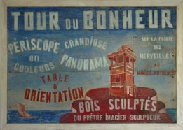 Panneau publicitaire - Tour du Bohneur au Minihic Rotheneuf - 
Plage du pont - Saint Malo 
