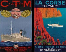 Affiches - CTM Compagnie de Transports Maritimes - Compagnie Fraissinet