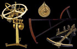 Cercle à réflexion - Astrolabe - Baton de Davis - Octant à pinnule