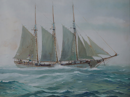 Roger Chapelet - Peintre officiel de la marine - tableau